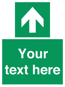 Safe condition Custom arrow up sign